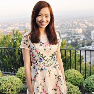 Chicwish Cap-sleeve Embroidered Cream Dress XS